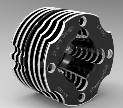 Деталь двигателя CAD Модель 47