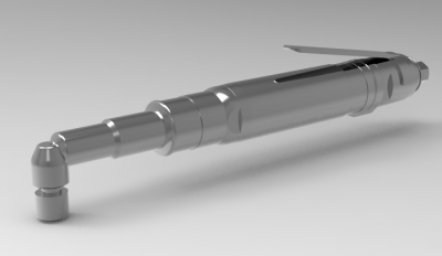 Solid-works 3D CAD Model of automatic air CUTT-off Angle drive screwdrivers, Torque=0,7-3	speed(RPM)1400	Air consumption SPEED6	Sound pressure (dB)76