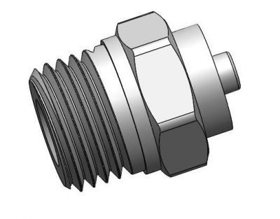 Conical Lock Fitting Solidworks Model