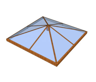 Roof lantern Sketchup model 