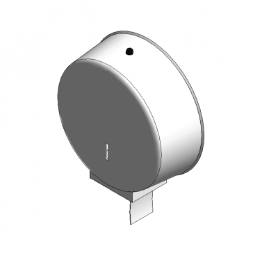 Toilet paper dispenser Revit model 