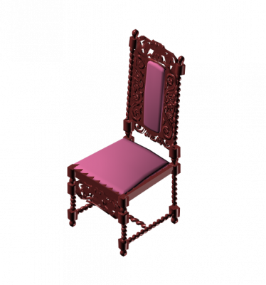 Antique chair 3DS Max model 