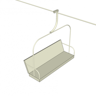 Chair lift Sketchup model 