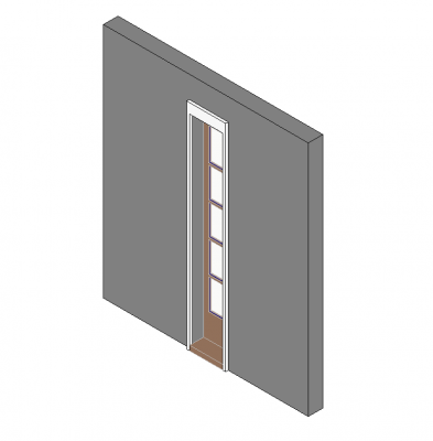 Door sidelight Revit model 