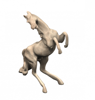 Modello 3DS Max scultura a cavallo