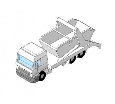 Modelo de revitalização do caminhão de lixo
