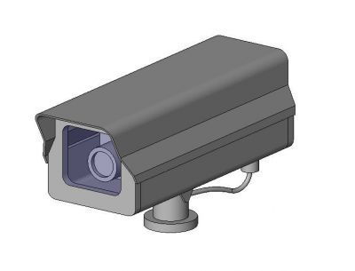 Security Camera with Outdoor Housing Revit Family 