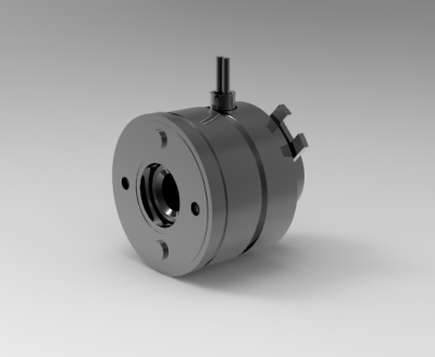 Autodesk Inventor 3D CAD Model of Electromagnetic clutch Size 02,  M (N.m)0.6