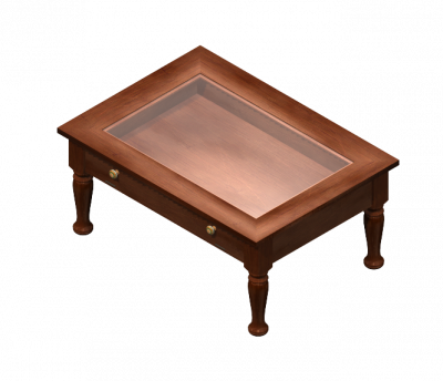 Display coffee table 3DS Max model 