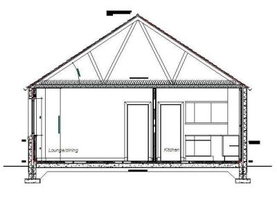 Single Storey House - Section 