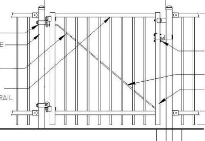 Dettaglio del cancello in ferro battuto