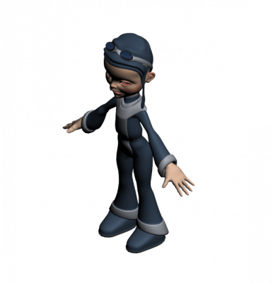 Animated character 3DS Max model