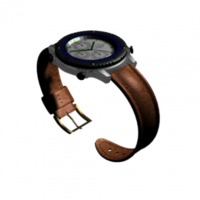 Mens analogue watch 3DS Max model 