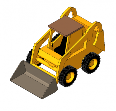 Bobcat modelo de excavadora de Revit