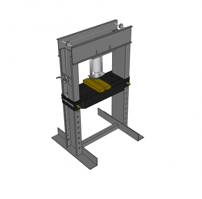 Hydraulic press Sketchup model