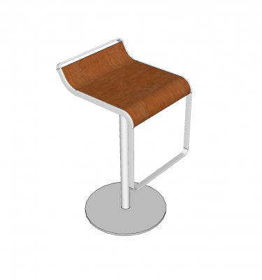 Swivel bar stool Sketchup model