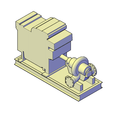 Diesel pump 3D DWG block 