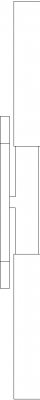 557mm Length Wall Light Left Side Elevation dwg Drawing
