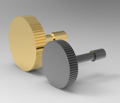 Autodesk Inventor 3D CAD Model of Knurled type Bolt for Cover Plate, M3	L4, A12