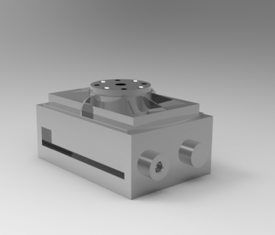 Solid-works 3D CAD Model of Rotary indexing tables  ,  	Weight=320g	Torque=136Ncm	Stroke=4x90°