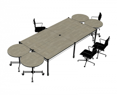 Large meeting table 3DS Max model