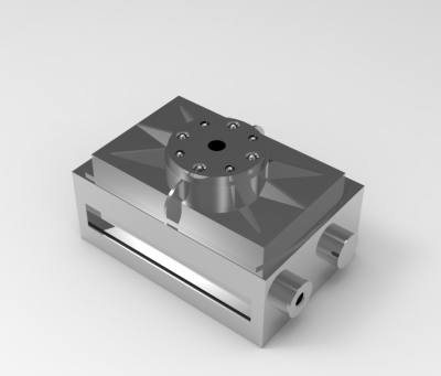 Solid-works 3D CAD Model of  Rotary indexing tables  ,  	Weight=320g	Torque=167Ncm	Stroke=6x60°