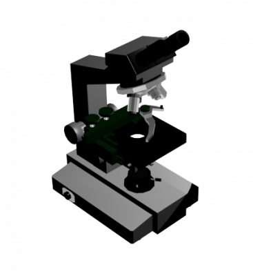 Microscope 3DS Max model 