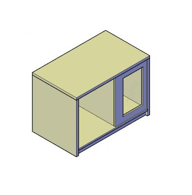 Minibar 3D DWG block 