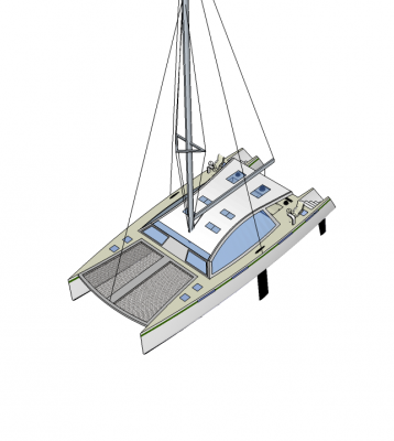 Catamaran Skp model