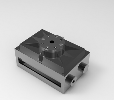 Solid-works 3D CAD Model of Rotary indexing tables  ,  	Weight=320g	Torque=181Ncm	Stroke=8x45°