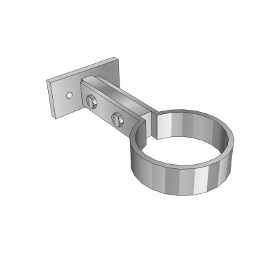 Pipe clip Sketchup model 