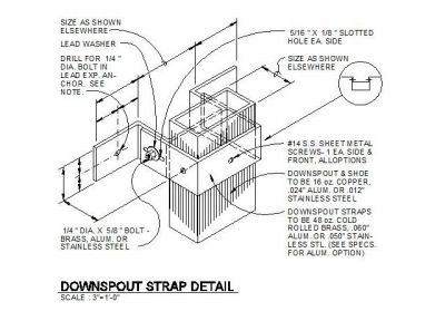 Downspout / Rinnenhalter Details