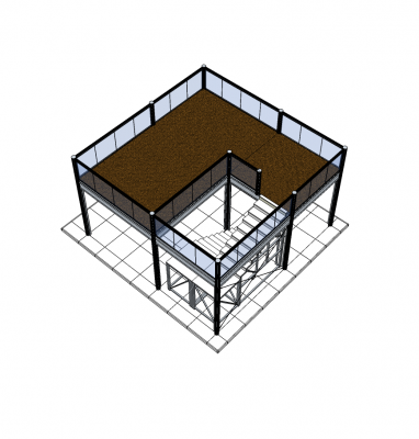 Mezzanine floor skp model