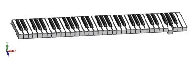 Musical Keyboard-2 solidworks