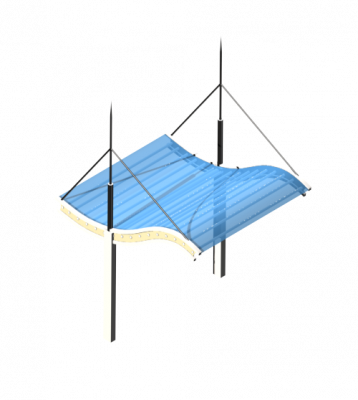 Urban canopy 3DS Max model