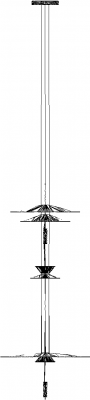 60mm Length Pendant Light Right Side Elevation dwg Drawing