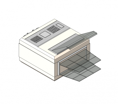 Modello Revit del fax