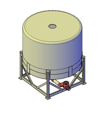 排水タンク3D DWGモデル