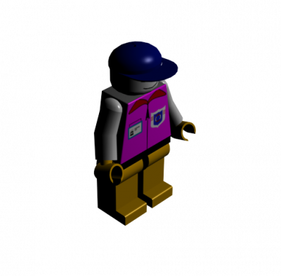 Legoman 3DS Max model