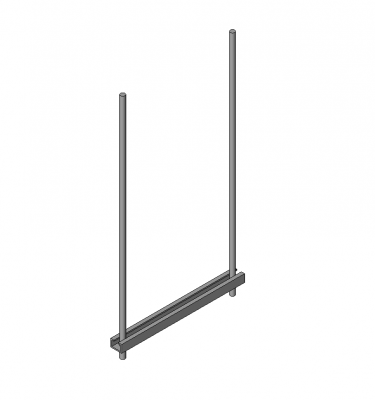 Cable tray support bracket Revit model 