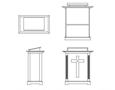 Church Pulpit (Speakers Stand)