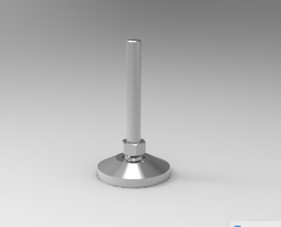 Fusion 360 (step file) 3D CAD Model of Adjustable Table Feet for M16	D80