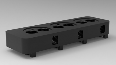 Autodesk Inventor 3D CAD Model of 3 Cylinders engine head