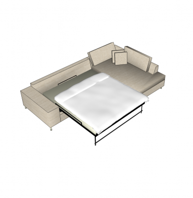 Sofa bed sketchup model