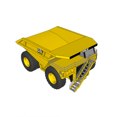Mining truck sketchup block