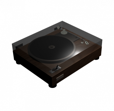 Record player 3DS Max model 