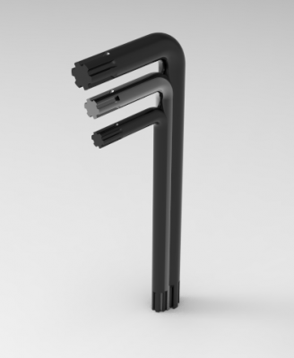 Autodesk Inventor ipt file 3D CAD Model of  keys set for groove sockets: M8