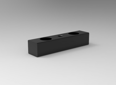 Solid-works 3D CAD Model of  Tapper Holes with Blindbores Flat Parallel Key,  B8,  L35x80