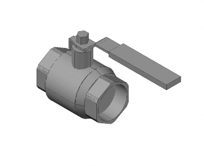 Socket valve 3D DWG model