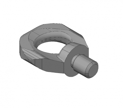 Eye bolt 3D DWG model 